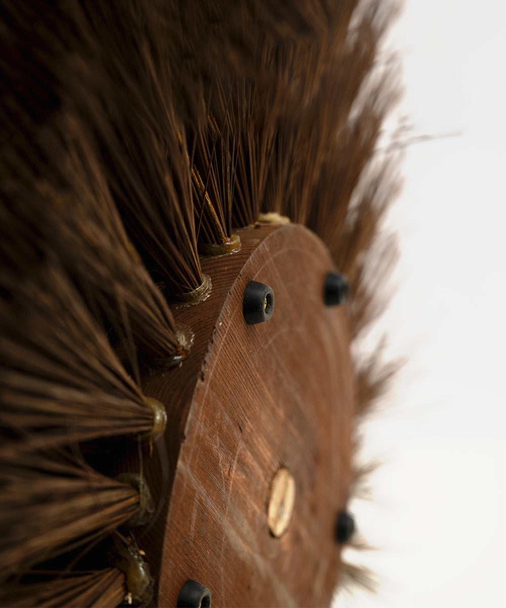 Finest by Hillbrush Quality Domed Boot-wiping Mud Scraper With Fitted Handle - Stiff